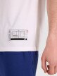 Męski t-shirt z nadrukiem 4F 4FRAW25TTSHM3298 - biały