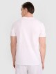 Męski t-shirt z nadrukiem 4F 4FRAW25TTSHM3318 - biały