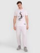 Męski t-shirt z nadrukiem 4F 4FRAW25TTSHM3318 - biały