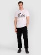 Męski t-shirt z nadrukiem 4F 4FRAW25TTSHM3319 - biały