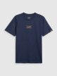 mini: Męski t-shirt z nadrukiem 4F 4FRAW25TTSHM3377 - granatowy (1)