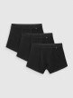 4F Męskie bokserki (3pack) 4F 4FRMM00UBXSM068  czarne Czarny