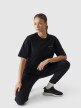 Damski t-shirt z nadrukiem 4F 4FRSS24TTSHF2089 - czarny