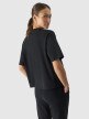 Damski t-shirt z nadrukiem 4F 4FRSS24TTSHF2089 - czarny