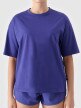 Damski t-shirt oversize 4F 4FRSS24TTSHF2545 - fioletowy