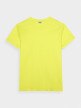 Męski t-shirt z nadrukiem 4F 4FRSS24TTSHM2473 - żółty