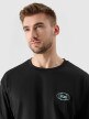 Męski t-shirt z nadrukiem 4F 4FRSS24TTSHM2535 - czarny