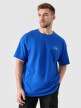 4F Męski tshirt z nadrukiem 4F 4FRSS24TTSHM2535  niebieski Niebieski