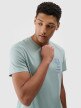 Męski t-shirt z nadrukiem 4F 4FRSS24TTSHM2536 - zielona