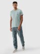 Męski t-shirt z nadrukiem 4F 4FRSS24TTSHM2536 - zielona