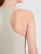 Damskie body treningowe 4F 4FRSS25TFBOF004 - beżowe