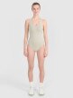 Damskie body treningowe 4F 4FRSS25TFBOF004 - beżowe