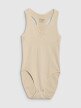 Damskie body treningowe 4F 4FRSS25TFBOF004 - beżowe