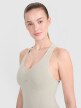 Damskie body treningowe 4F 4FRSS25TFBOF004 - beżowe
