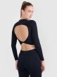 4F Damski longsleeve treningowy 4F 4FRSS25TFLOF486  czarny Czarny