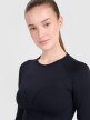 Damski longsleeve treningowy 4F 4FRSS25TFLOF486 - czarny