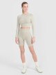 Damski longsleeve treningowy 4F 4FRSS25TFLOF486 - zielony