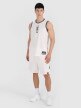 Męski top do koszykówki oversize 4F 4FRSS25TFSLM714 - biały