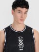 Męski top do koszykówki oversize 4F 4FRSS25TFSLM714 - czarny