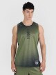 Męski top do koszykówki oversize 4F 4FRSS25TFSLM715 - zielony