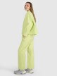 Damskie spodnie casual 4F 4FRSS25TTROF1448 - żółty