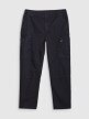 Męskie spodnie casual cargo 4F 4FRSS25TTROM1459 - czarne