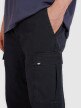 Męskie spodnie casual cargo 4F 4FRSS25TTROM1459 - czarne