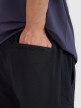 Męskie spodnie casual cargo 4F 4FRSS25TTROM1459 - czarne