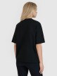 Damski t-shirt oversize bez nadruku 4F 4FRSS25TTSHF2692 - czarny