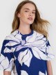 Damski t-shirt oversize z nadrukiem 4F 4FRSS25TTSHF2692 - multikolor