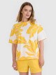 4F Damski tshirt oversize z nadrukiem 4F 4FRSS25TTSHF2692  multikolor Multikolor