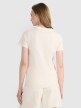 Damski t-shirt z nadrukiem 4F 4FRSS25TTSHF2693 - biały