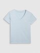 Damski t-shirt oversize 4F 4FRSS25TTSHF2778 - niebieski