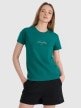 Damski t-shirt z nadrukiem 4F 4FRSS25TTSHF2780 - turkusowy