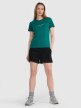 Damski t-shirt z nadrukiem 4F 4FRSS25TTSHF2780 - turkusowy