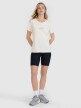Damski t-shirt z nadrukiem 4F 4FRSS25TTSHF2786 - biały