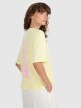 4F Damski tshirt oversize z nadrukiem 4F 4FRSS25TTSHF2787  żółty żółty
