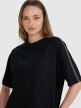 Damski t-shirt oversize z nadrukiem 4F 4FRSS25TTSHF2791 - czarny