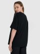 Damski t-shirt oversize z nadrukiem 4F 4FRSS25TTSHF2791 - czarny