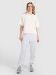 Damski t-shirt oversize 4F 4FRSS25TTSHF2792 - biały 