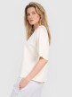 Damski t-shirt oversize 4F 4FRSS25TTSHF2792 - biały 