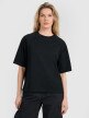 4F Damski tshirt oversize 4F 4FRSS25TTSHF2792  czarny Czarny