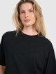 Damski t-shirt oversize 4F 4FRSS25TTSHF2792 - czarny