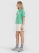 Damski t-shirt z nadrukiem 4F 4FRSS25TTSHF2974 - zielony