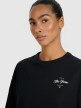 Damski t-shirt oversize z nadrukiem 4F 4FRSS25TTSHF2977 - czarny