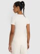 Damski t-shirt z nadrukiem 4F 4FRSS25TTSHF2978 - biały