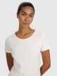 Damski t-shirt z nadrukiem 4F 4FRSS25TTSHF2978 - biały