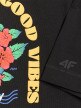 Damski t-shirt z nadrukiem oversize 4F 4FRSS25TTSHF3159 - czarny