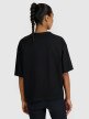 Damski t-shirt oversize z nadrukiem 4F 4FRSS25TTSHF3161 - czarny