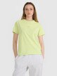 4F Damski tshirt oversize z nadrukiem 4F 4FRSS25TTSHF3163  żółty żółty